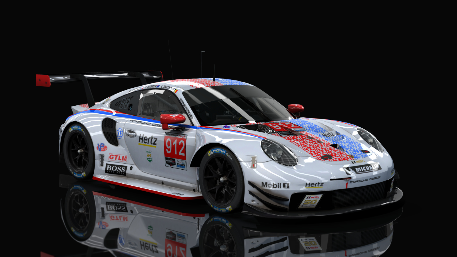 GTLM Porsche 911 RSR GTE IMSA (AC-Friends), skin 912