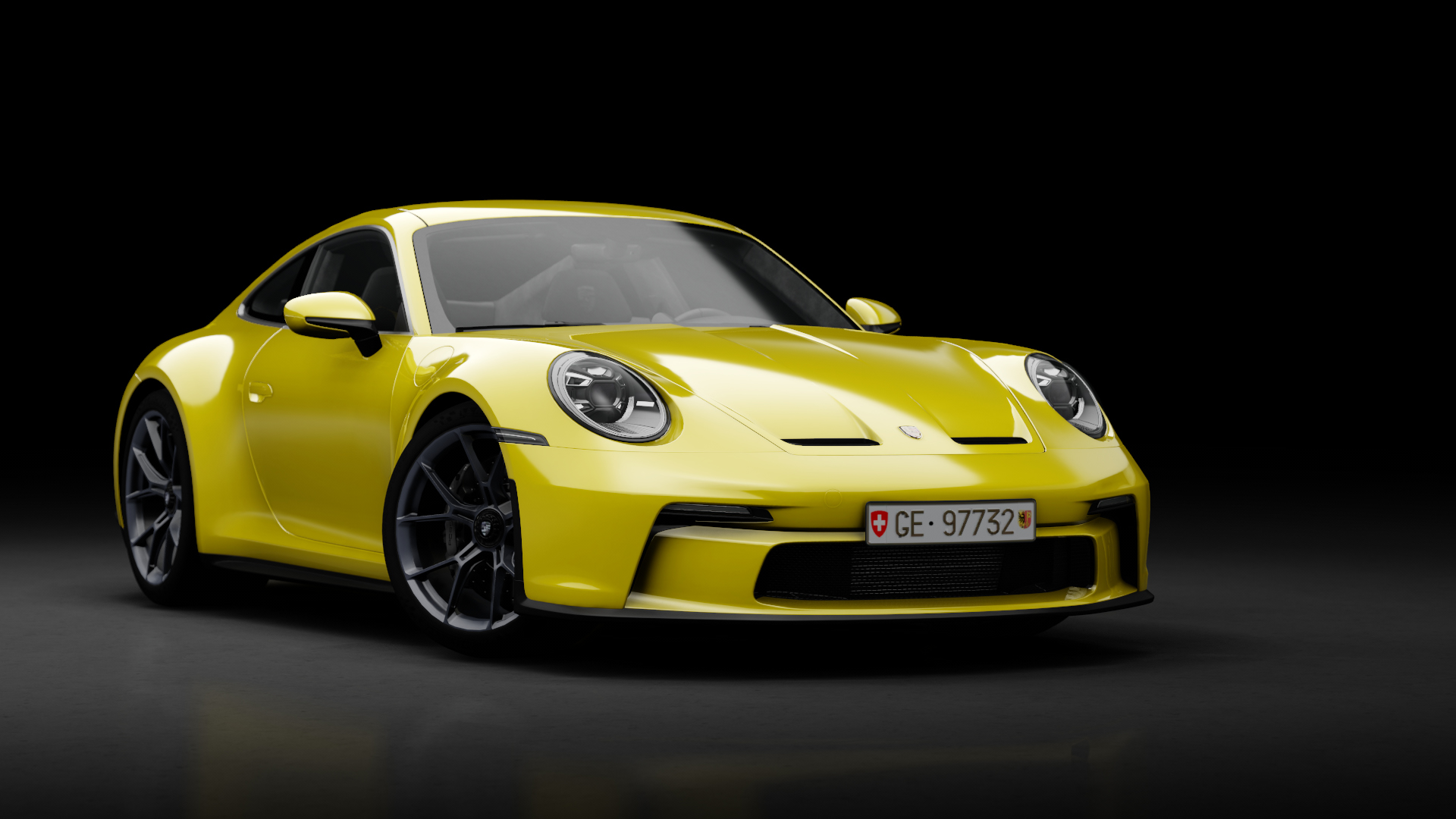 Porsche 911 GT3 (992) Touring Manual, skin Racing Yellow
