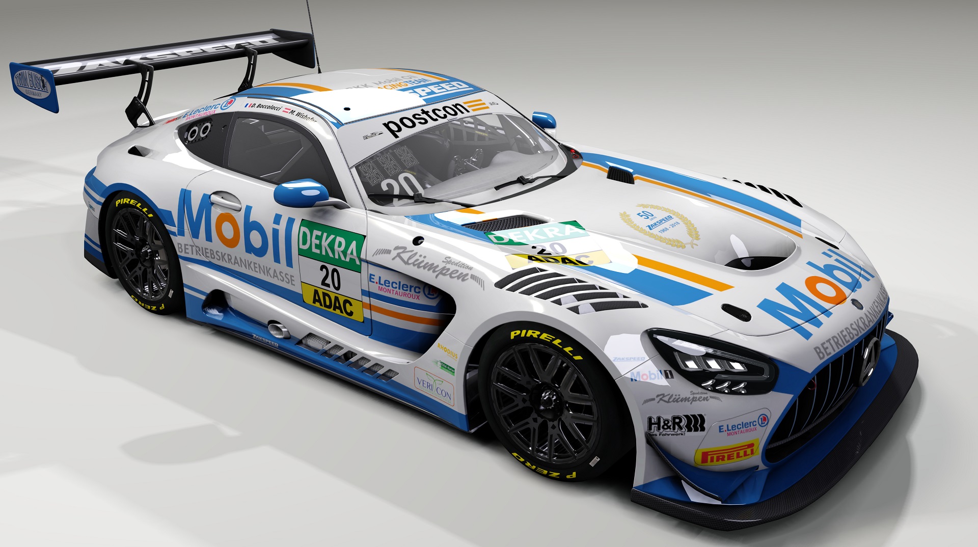 AMG GT3 EVO 2020 Sprint, skin #20_Zakspeed_BKK_Mobil_Oil_Racing_GT_Masters