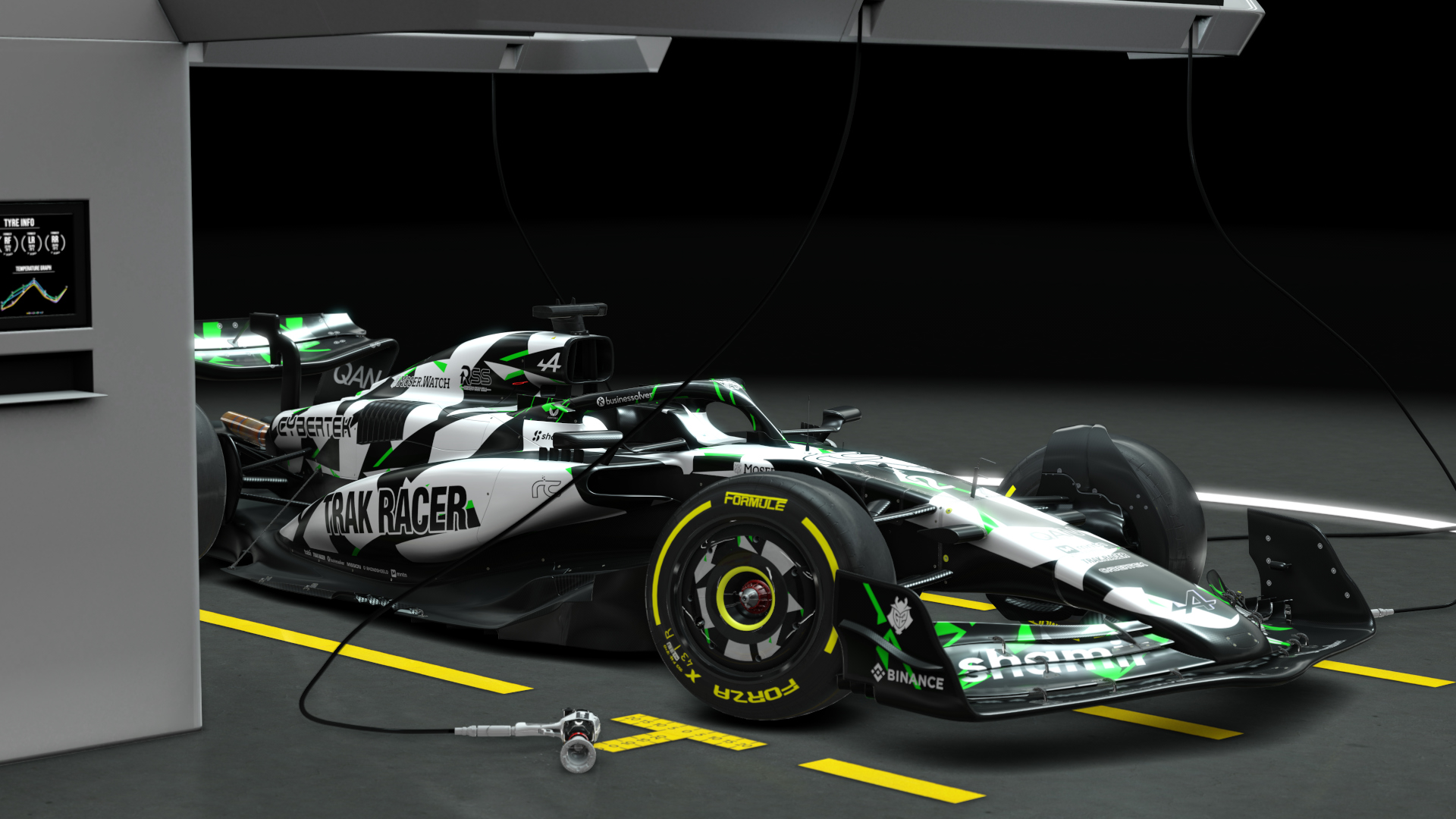 Formula Hybrid® Alpine 2025, skin 04_alpine_sim_racing_green_2
