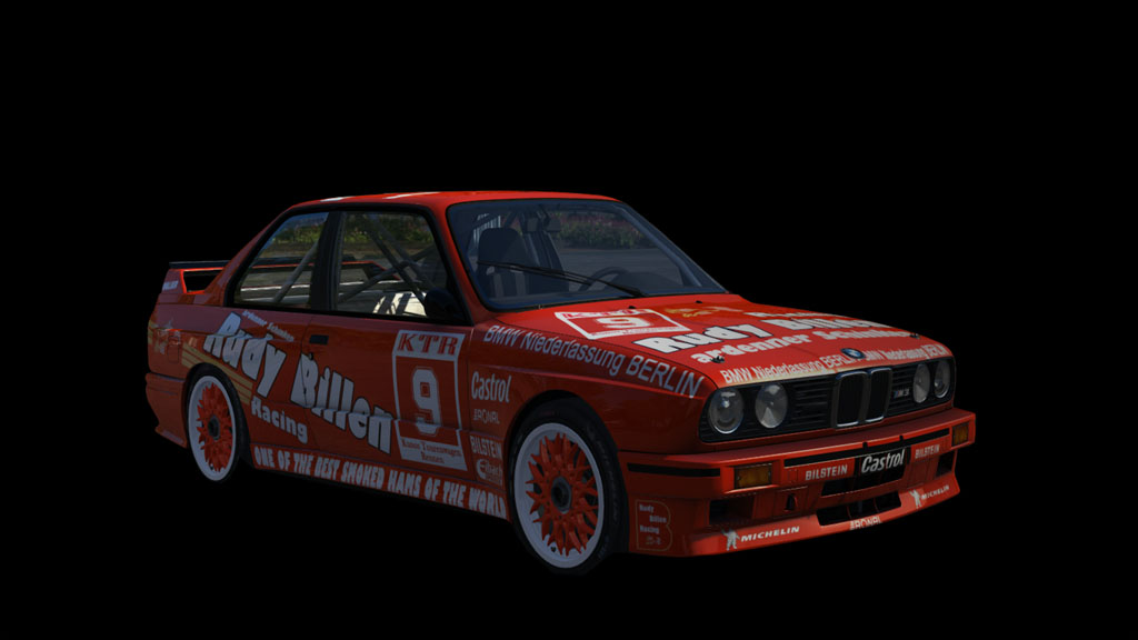 BMW M3 E30 Gr.A 92, skin Rudy_Billen_Racing