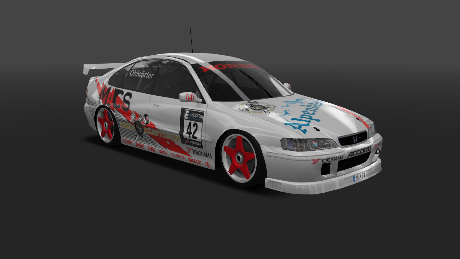 BTCC 1996 Honda Accord, skin MACS STW Stefan