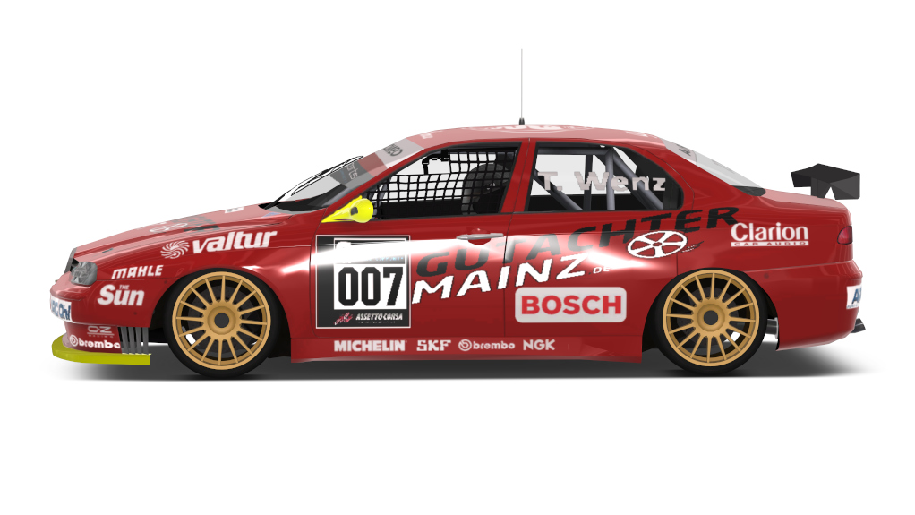 BTCC 1998 Alfa Romeo 156 GTA, skin T.Wenz STW 2021