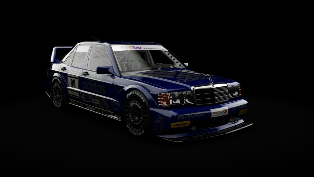 Mercedes-Benz 190E EVO II, skin Adidas