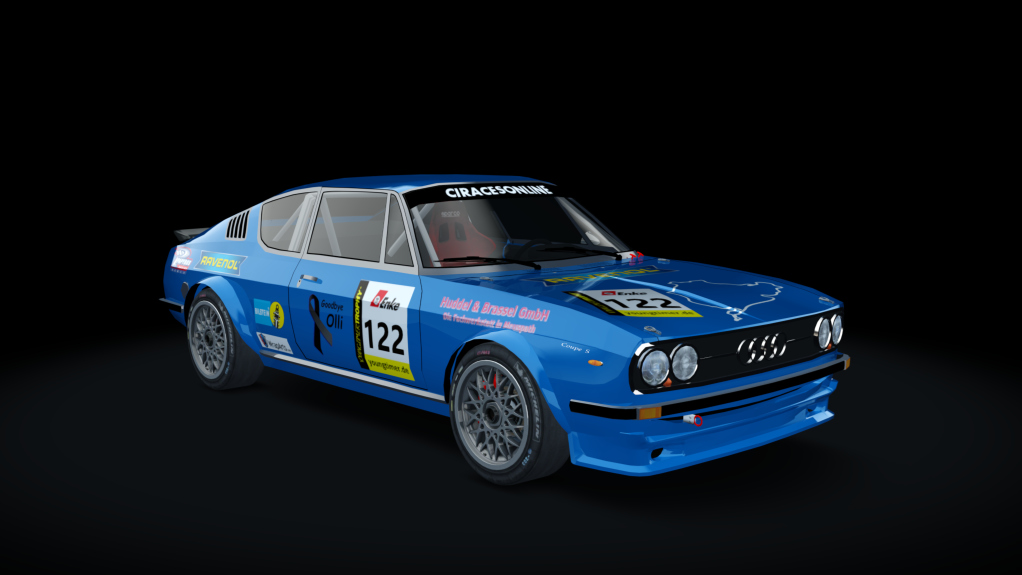 Audi 100s Coupe Youngtimer Challenge, skin 122blau