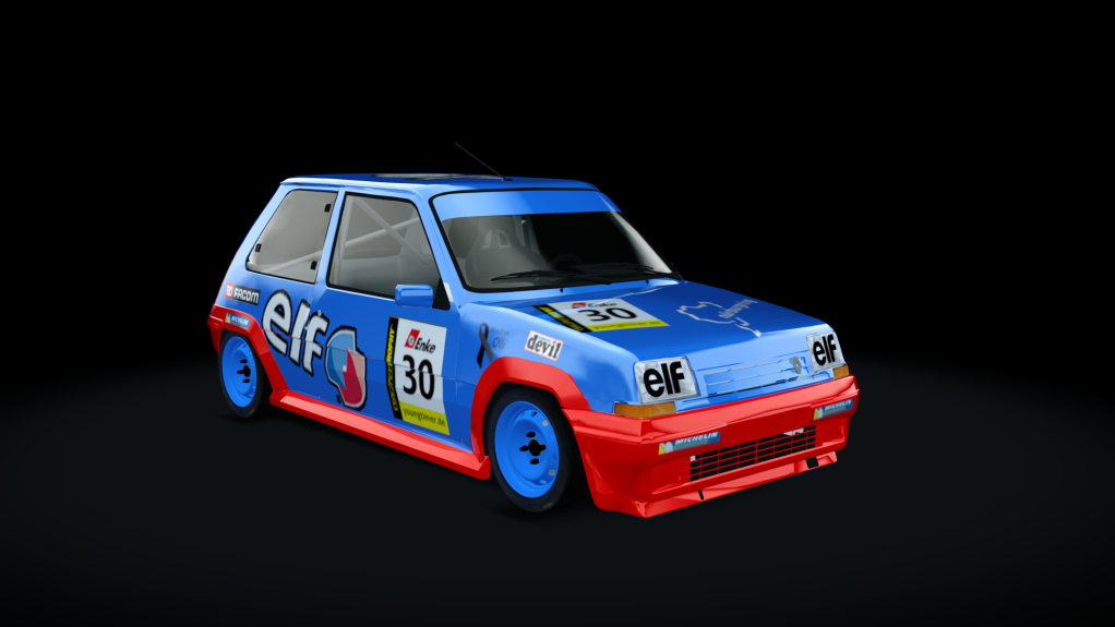 Renault 5 GT Turbo Youngtimer Challenge, skin 30-elf