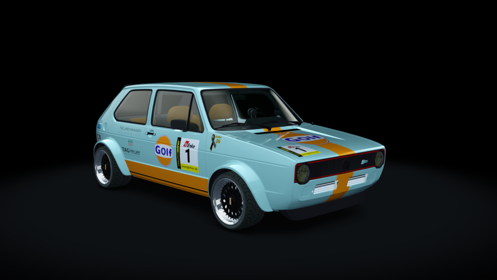 VOLKSWAGEN GOLF Gr.4 Youngtimer Challenge, skin 1_Gulfgolf