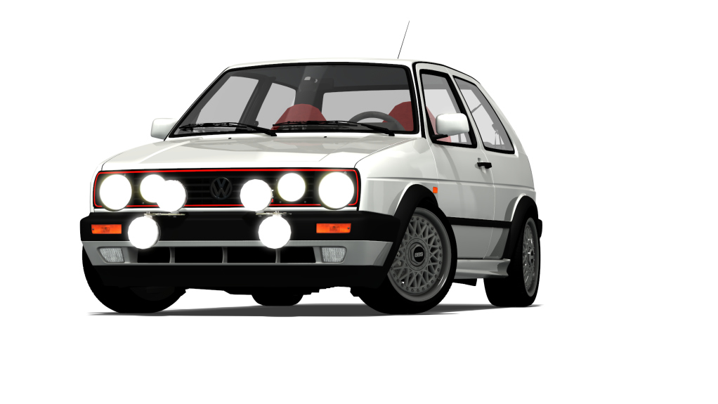 VW Golf 2 Gr.A Youngtimer Challenge, skin Weiß