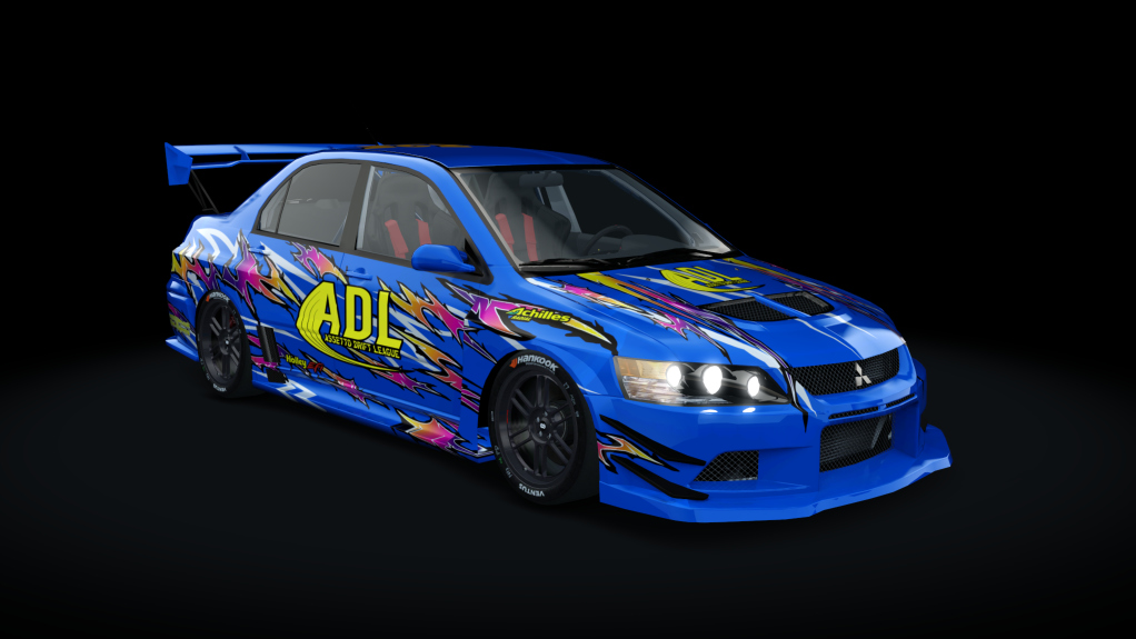 ADL MITSUBISHI EVO, skin adl_2_blue