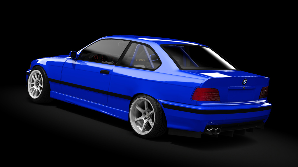 BMW E36 Mau5tang Pack 3.0, skin Blue