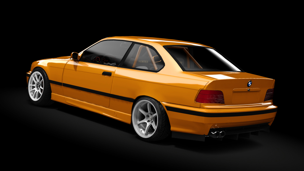BMW E36 Mau5tang Pack 3.0, skin Fire_Orange