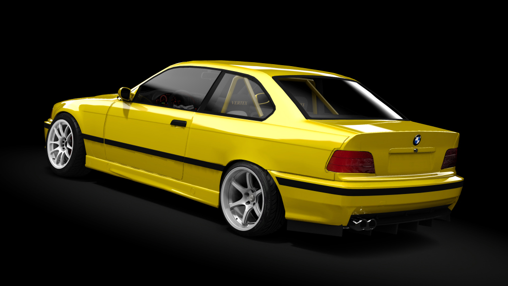 BMW E36 Mau5tang Pack 3.0, skin Yellow