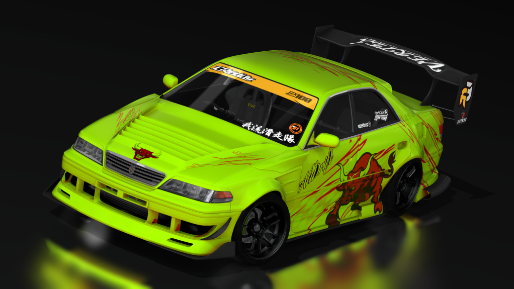 DOORBREAKER'z EVO 3 - TOYOTA JZX100 Mark-II, skin JAUNE ALLDRIFT