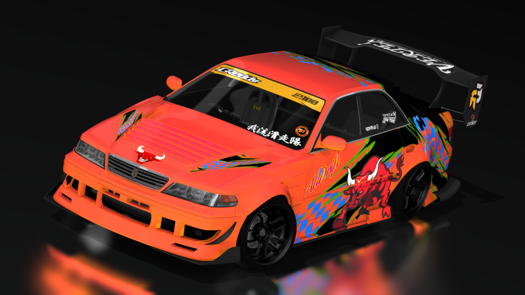 DOORBREAKER'z EVO 3 - TOYOTA JZX100 Mark-II, skin ORANGE ALLDRIFT