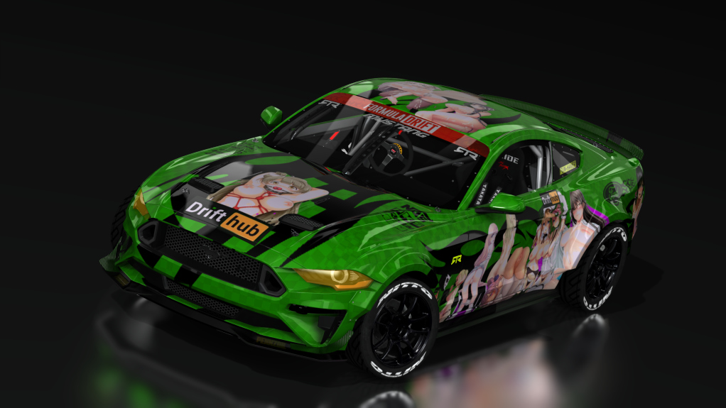 DOORBREAKER'z EVO 3 - MUSTANG RTR, skin drifthub vert