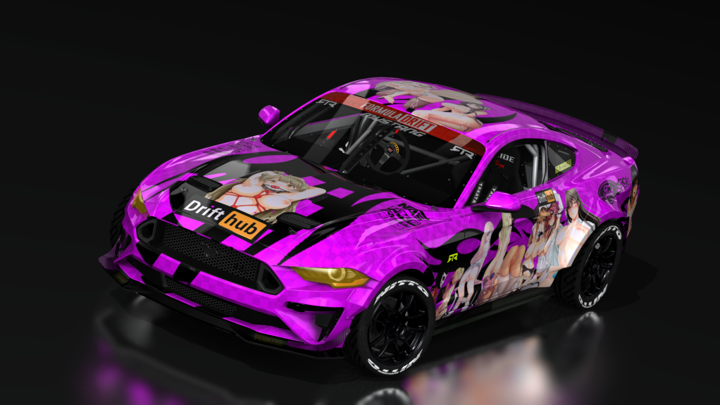 DOORBREAKER'z EVO 3 - MUSTANG RTR, skin drifthub violet