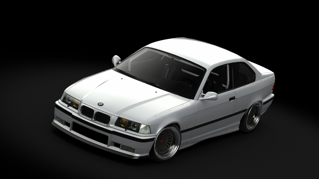 Enjoy BMW E36, skin Arctic Silver Metallic