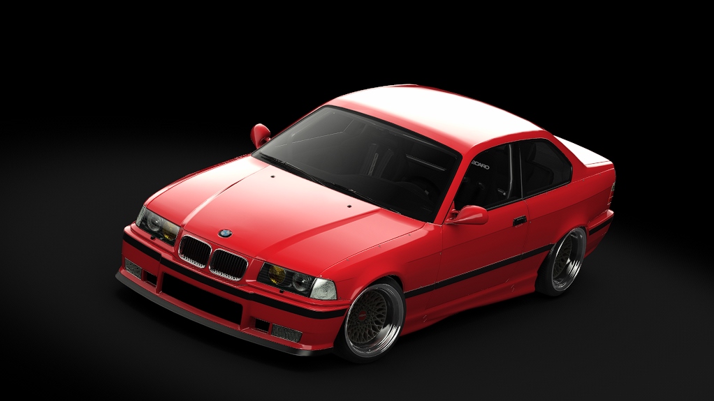 Enjoy BMW E36, skin Bright Red