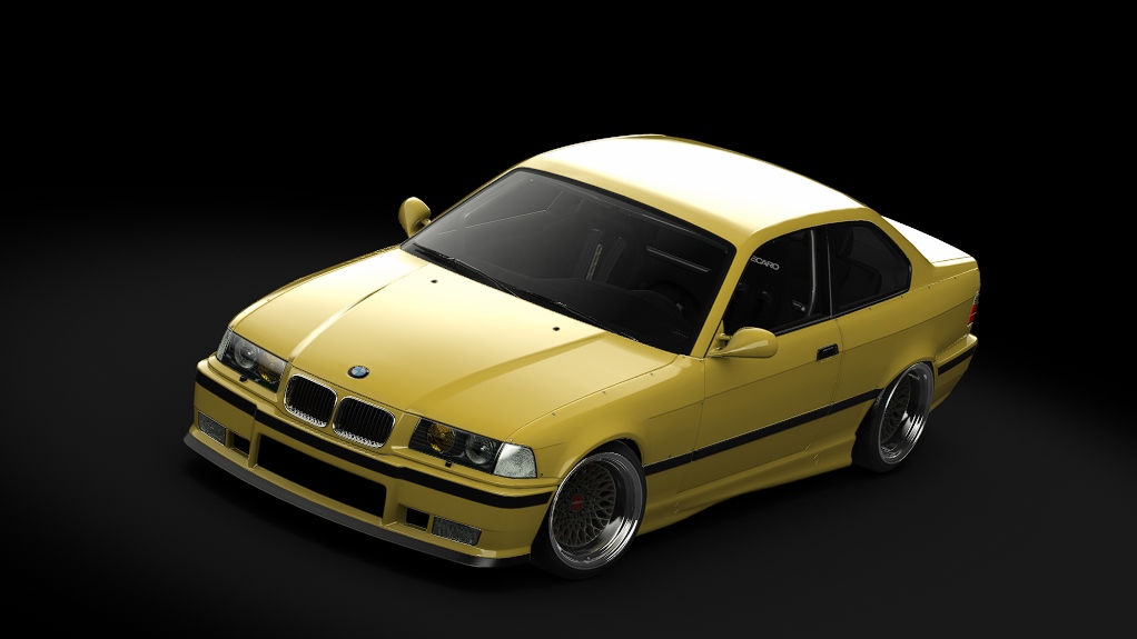 Enjoy BMW E36, skin Dakar Yellow