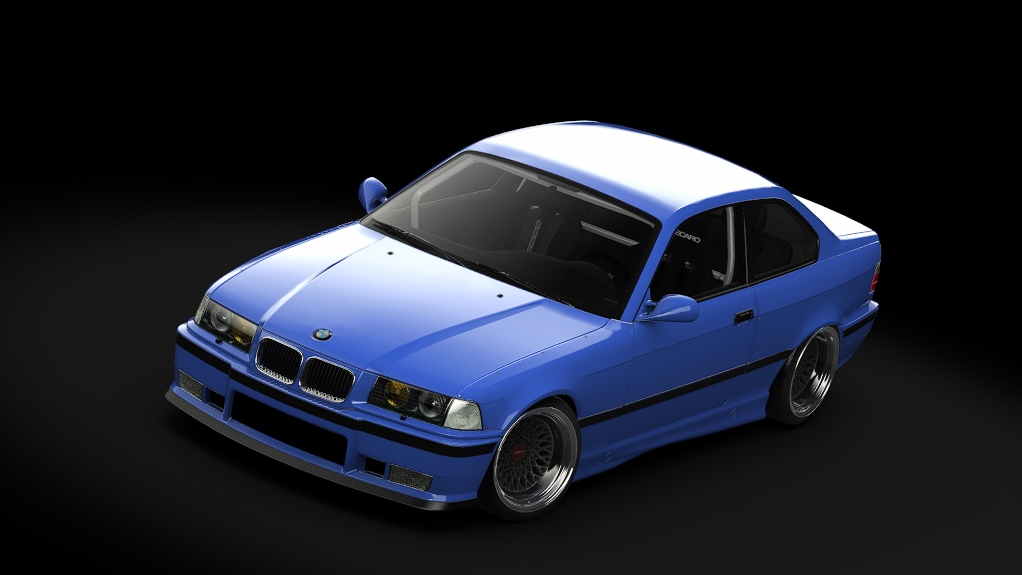 Enjoy BMW E36, skin Santorin Blue