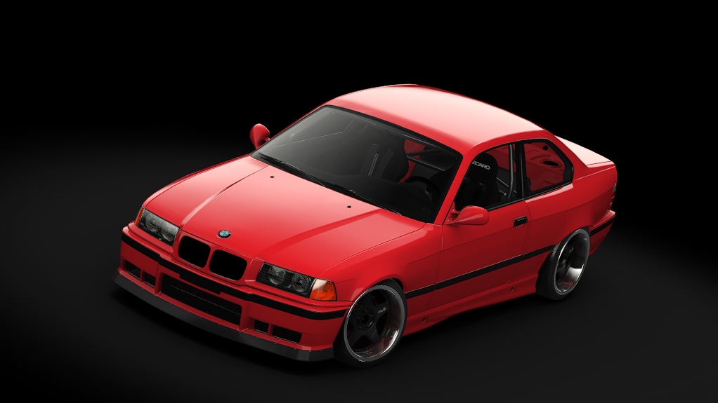 Enjoy BMW E36 Felony Form, skin Bright Red