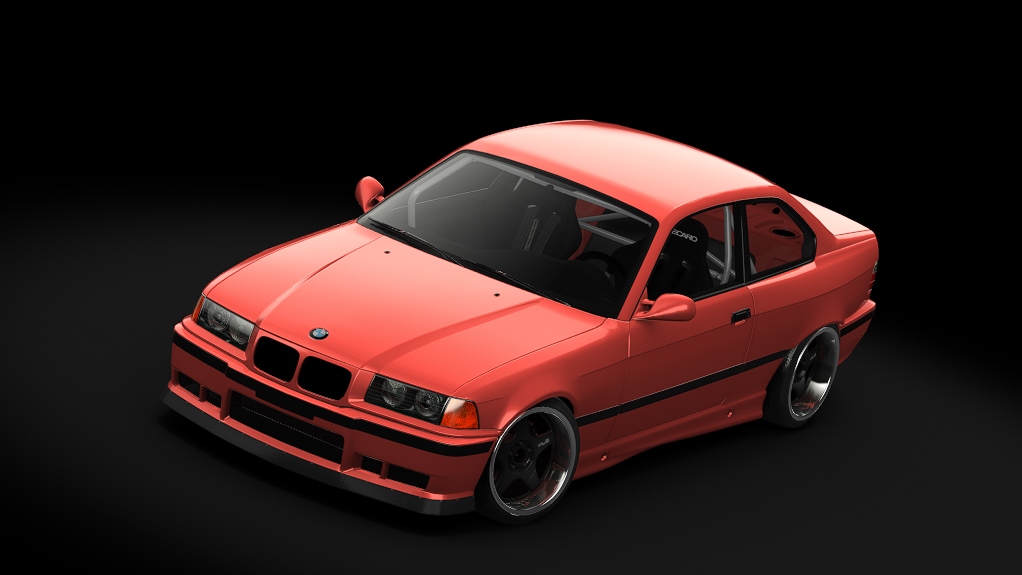 Enjoy BMW E36 Felony Form, skin Brilliant Red