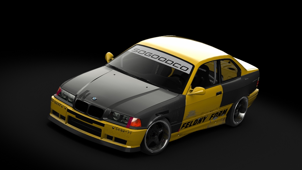 Enjoy BMW E36 Felony Form, skin Felony Form