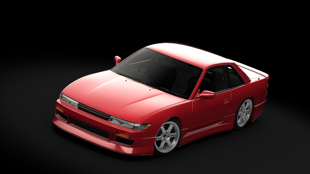 Enjoy Nissan Silvia s13, skin bright_red