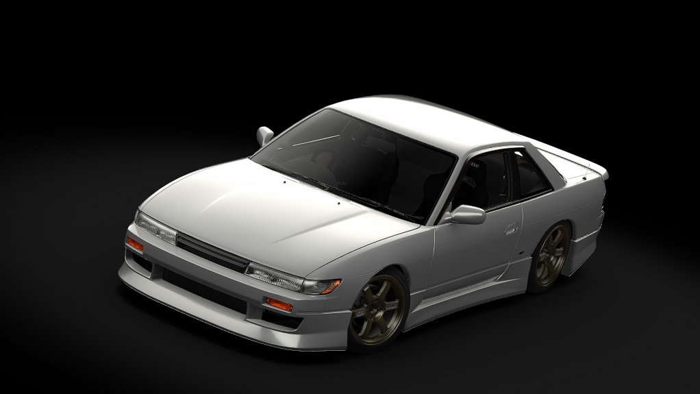 Enjoy Nissan Silvia s13, skin silver_chrome