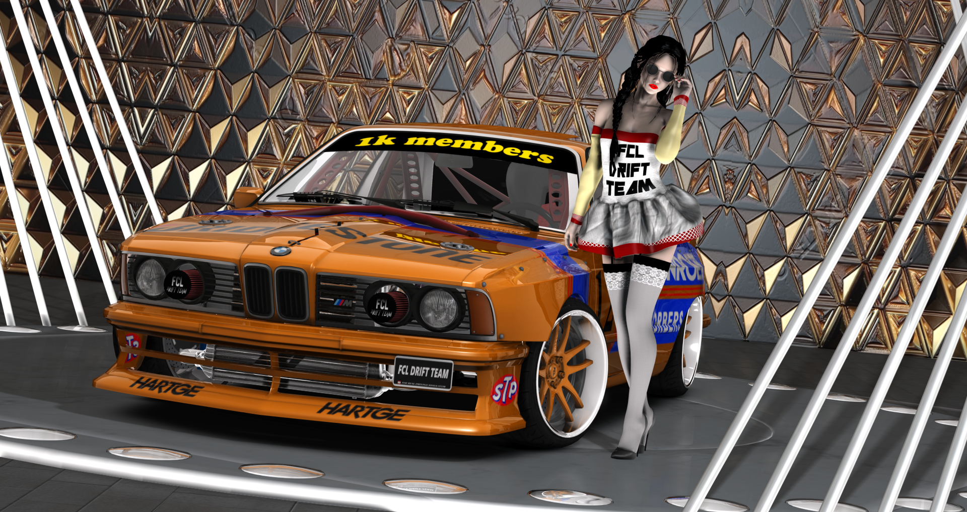 FCL-PACK_BMW-E24-1K, skin ORANGE