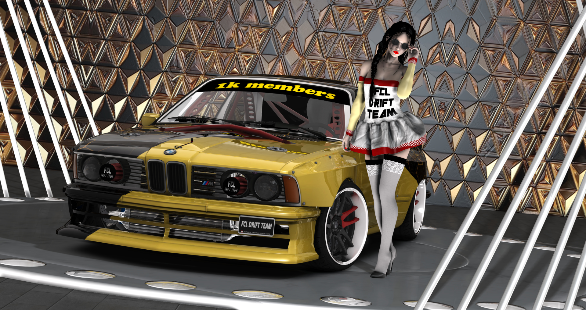 FCL-PACK_BMW-E24-1K, skin gold-black