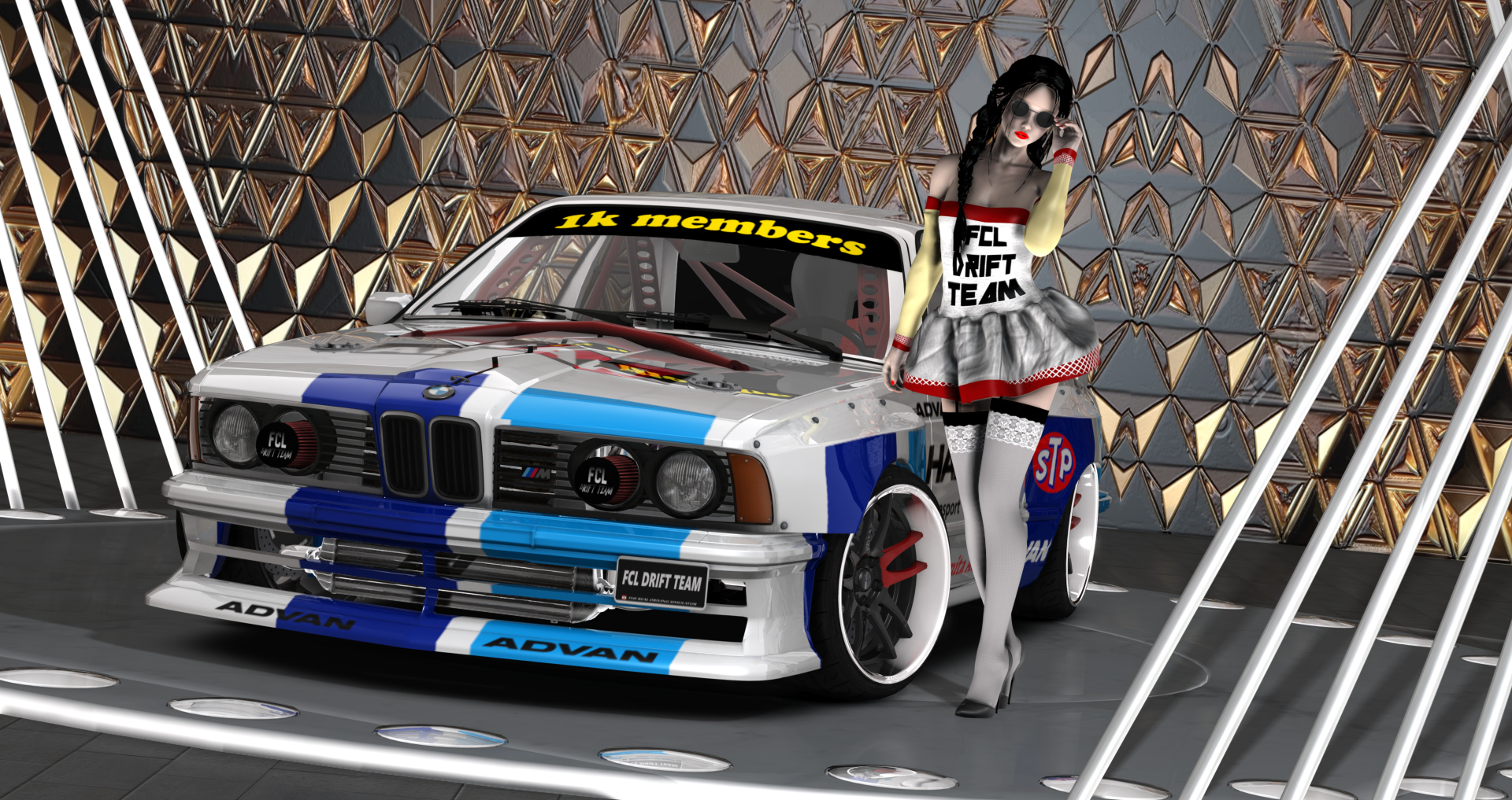 FCL-PACK_BMW-E24-1K, skin white-indurance