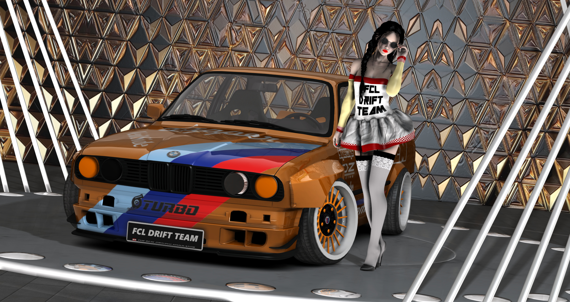 FCL-PACK_bmw_e30, skin ORANGE