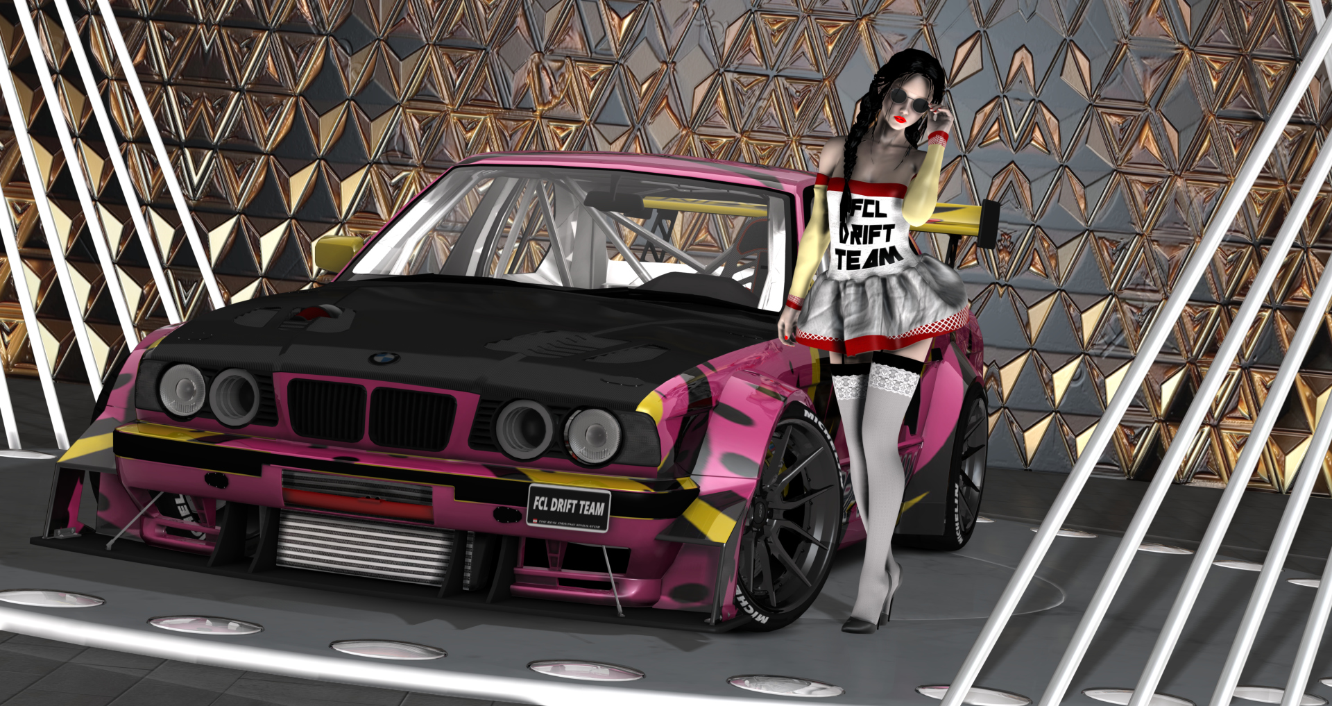 FCL-PACK_BMW-E34, skin PINK