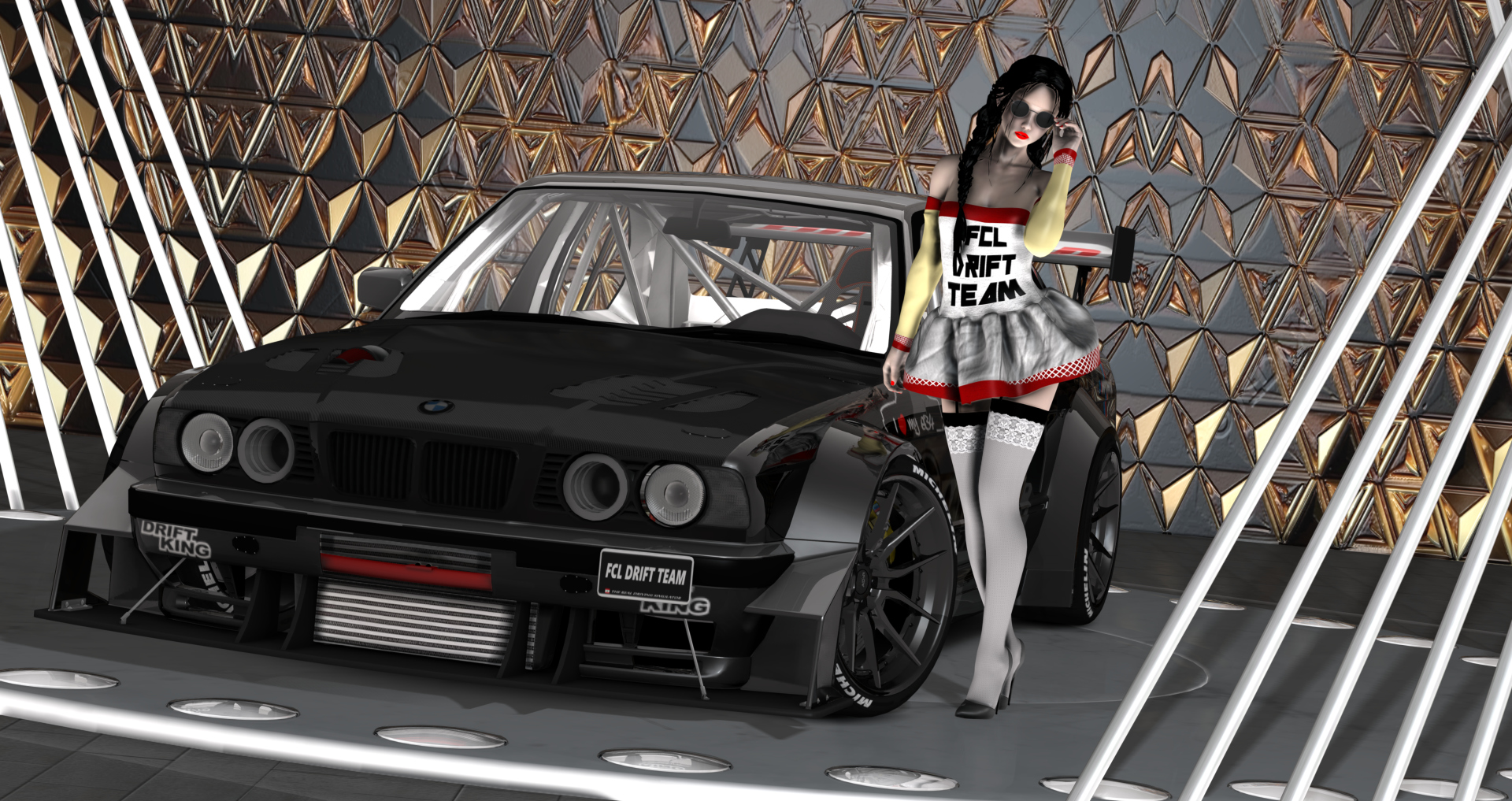 FCL-PACK_BMW-E34, skin black&grey