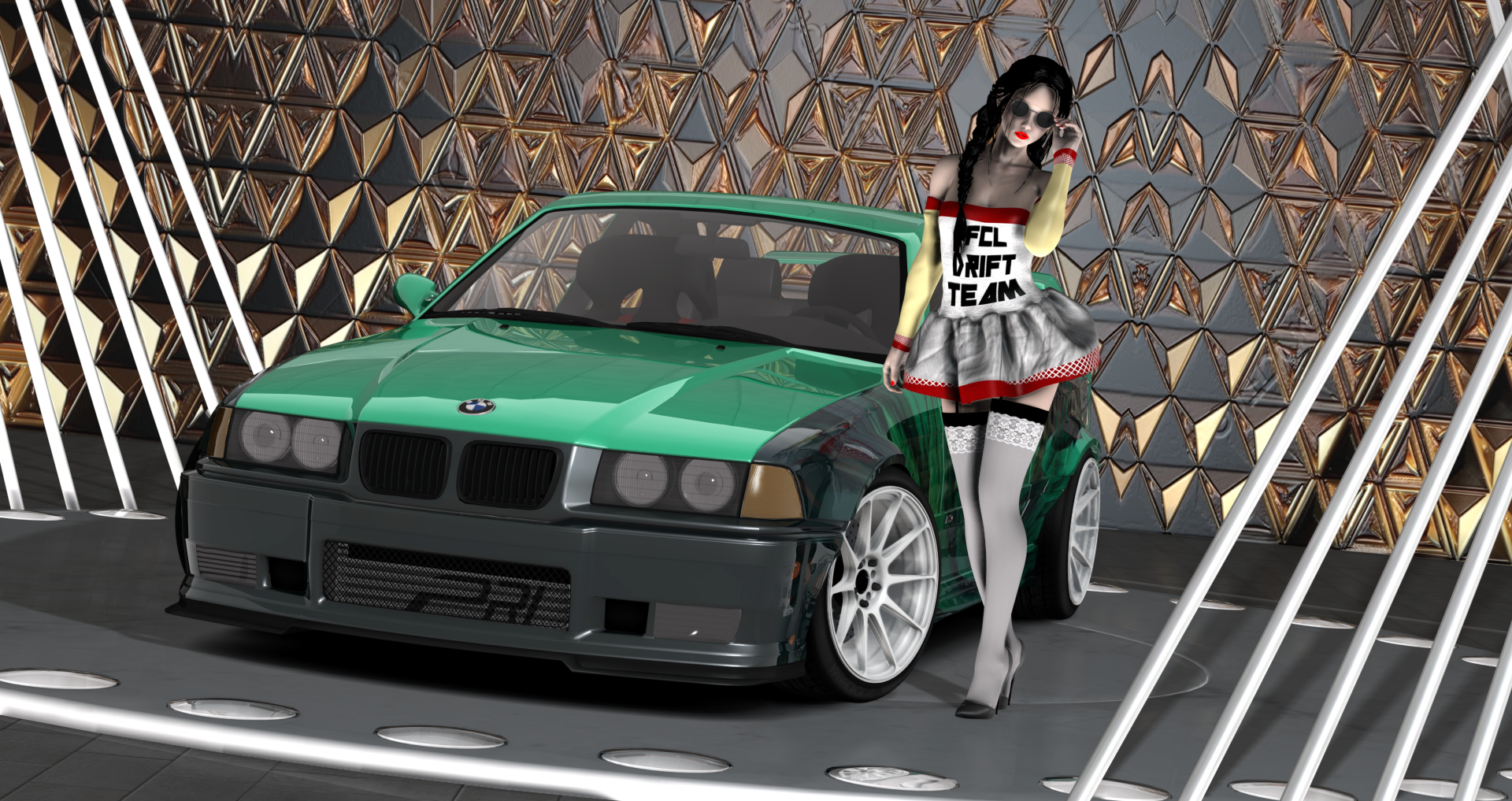 FCL-PACK_BMW-E36, skin green-bird