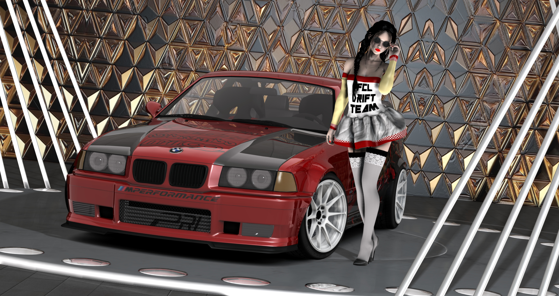 FCL-PACK_BMW-E36, skin red-grey