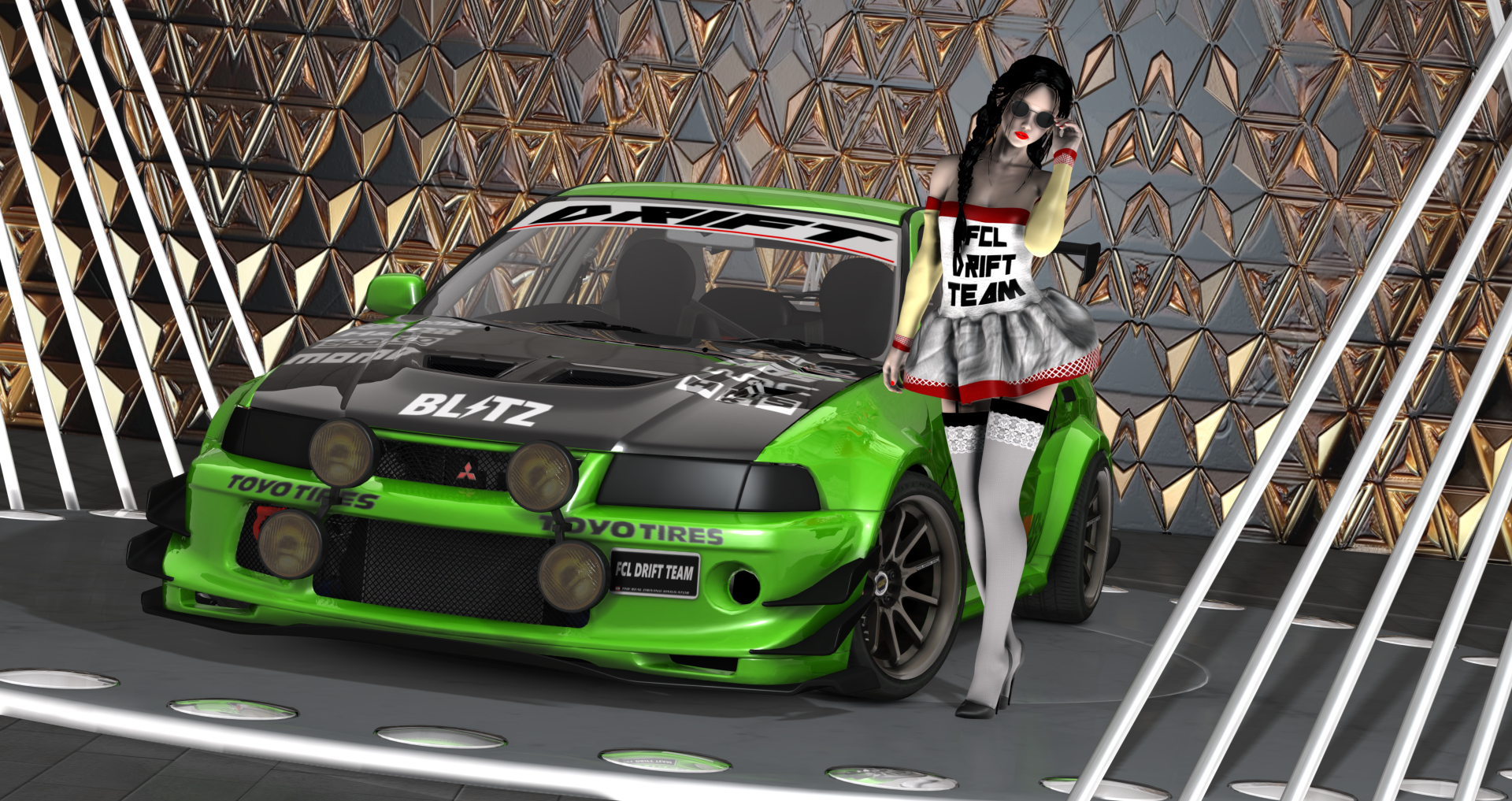 FCL-PACK_EVO_6, skin green-glow