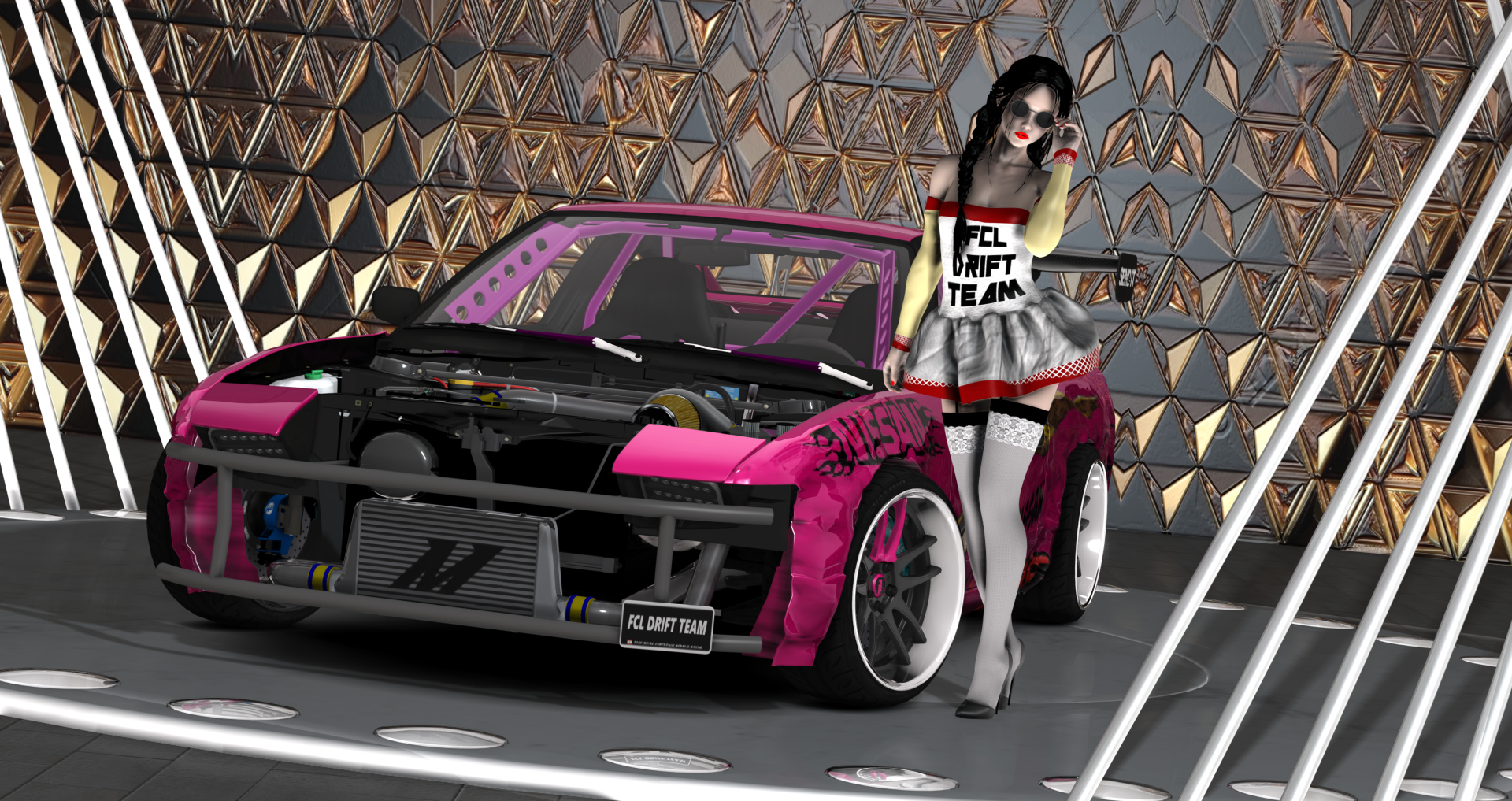 FCL-PACK_Nissan 240SX MIssile, skin pink