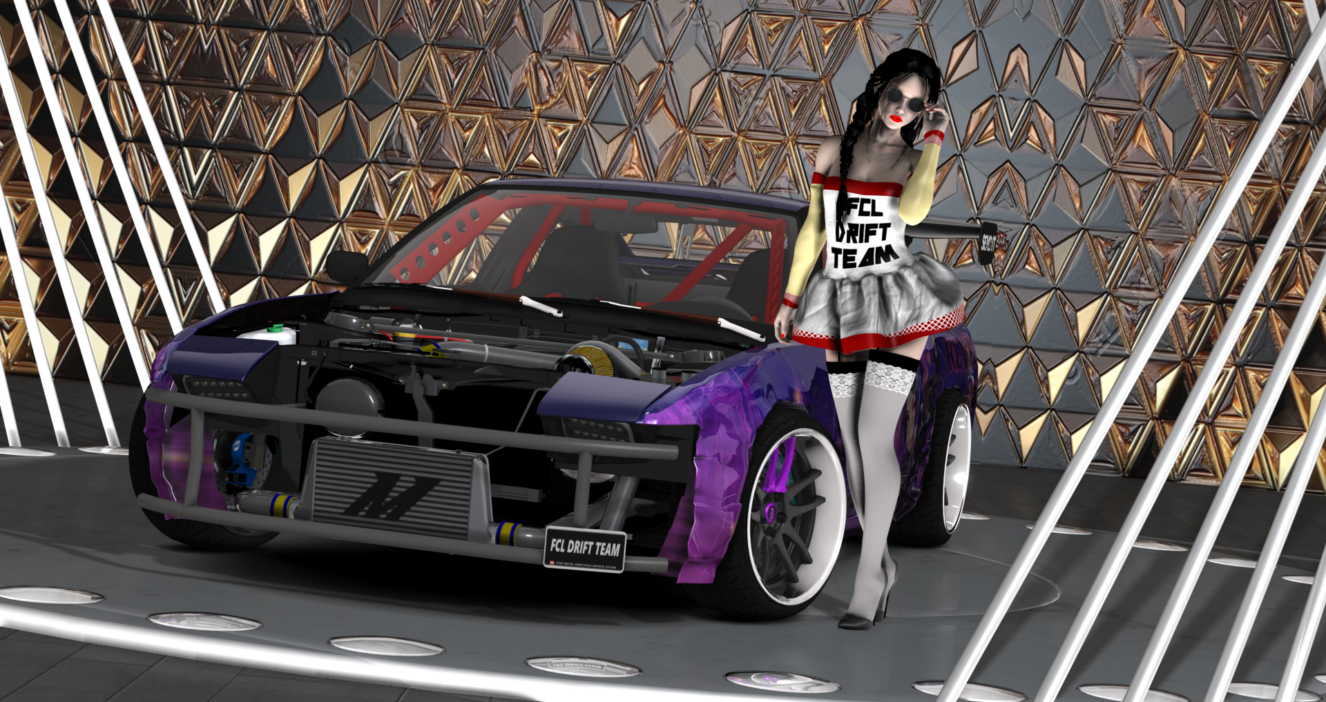 FCL-PACK_Nissan 240SX MIssile, skin purple