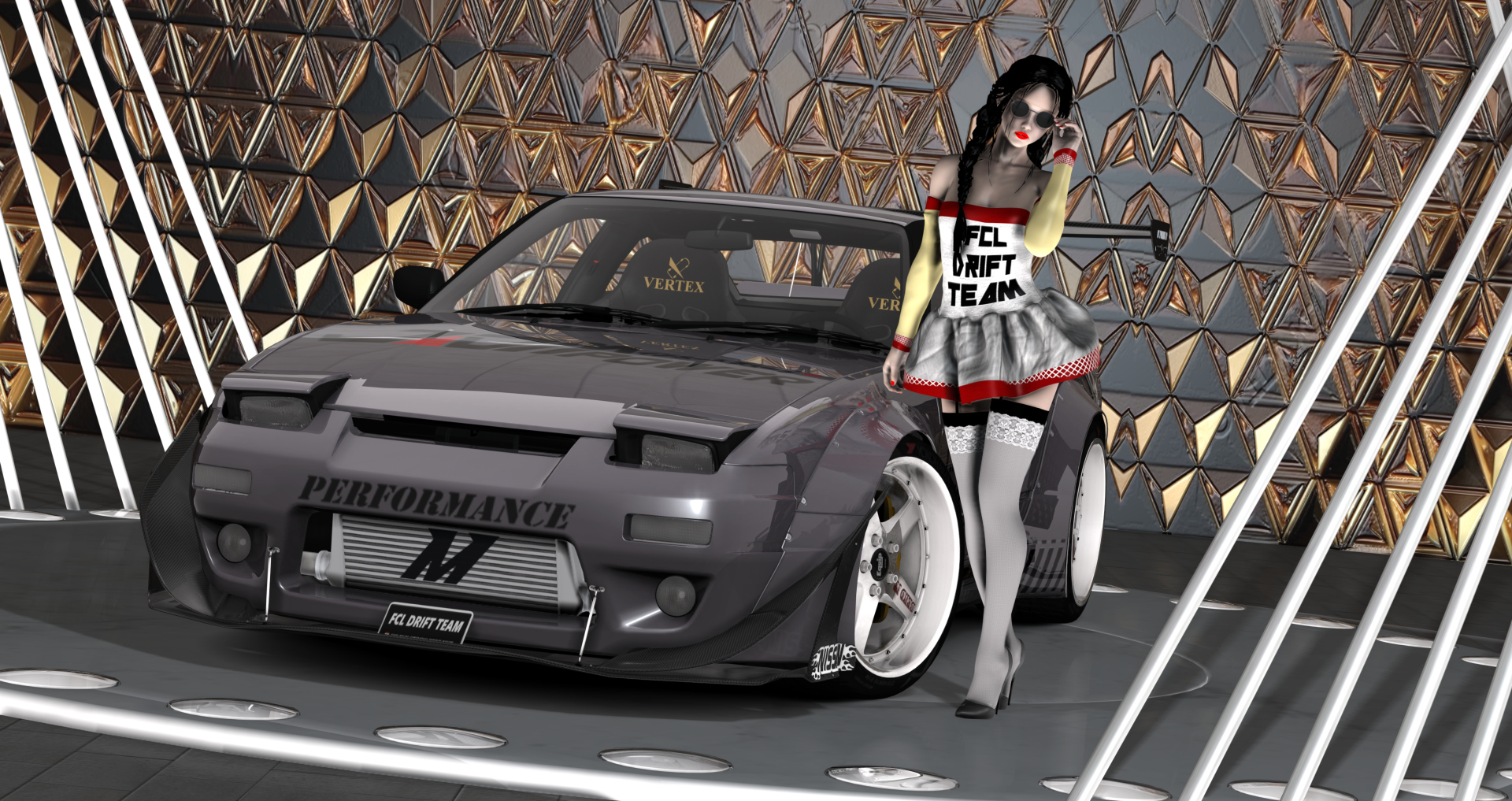 FCL-PACK_NISSAN S13 PANDEM, skin grey