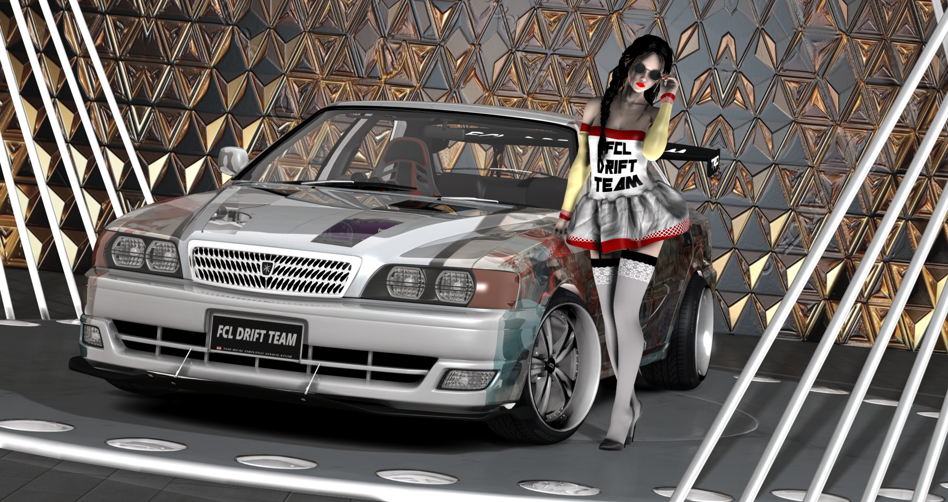 FCL-PACK_TOYOTA-CHASER, skin blue-dragon