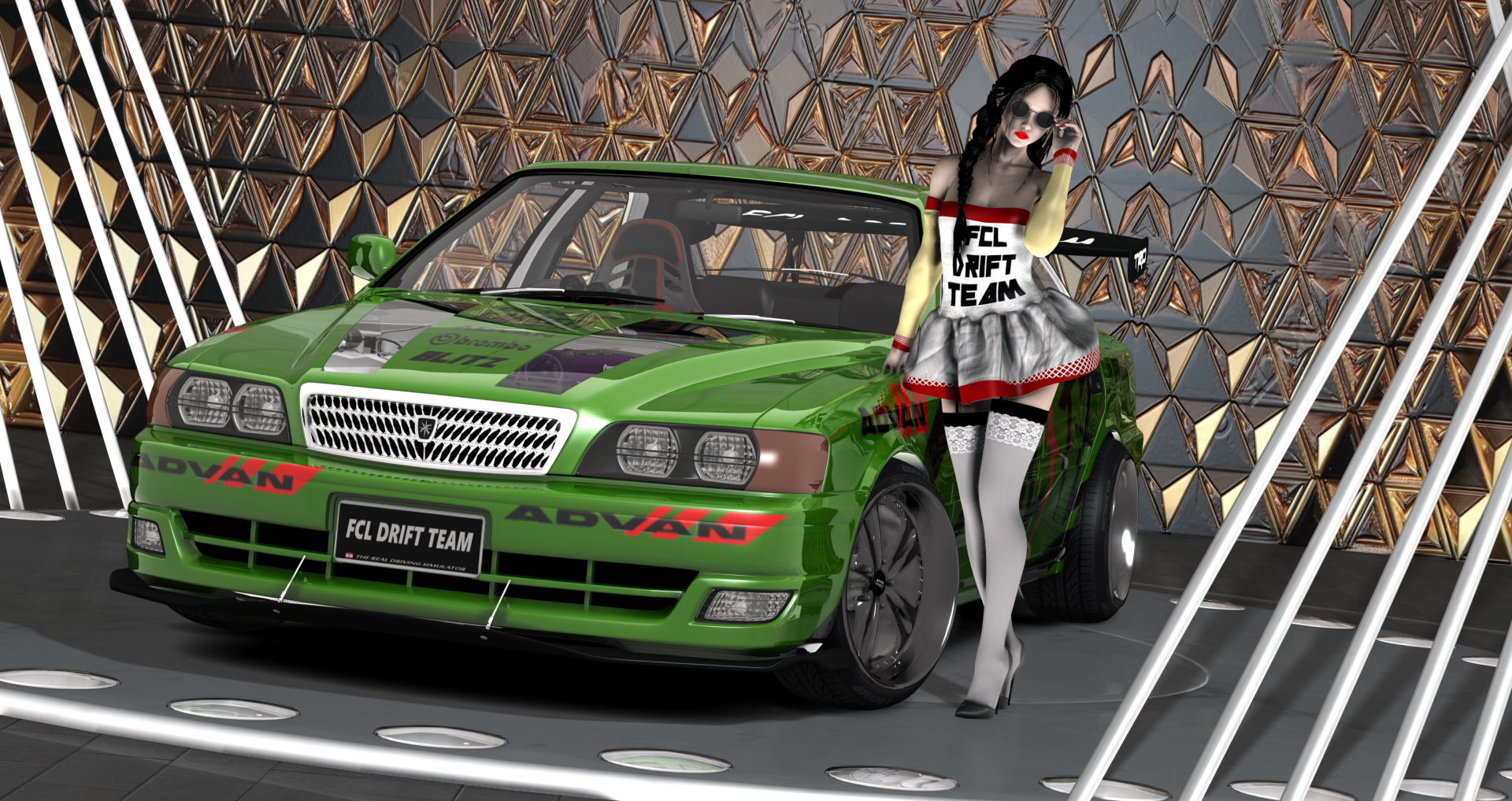 FCL-PACK_TOYOTA-CHASER, skin green