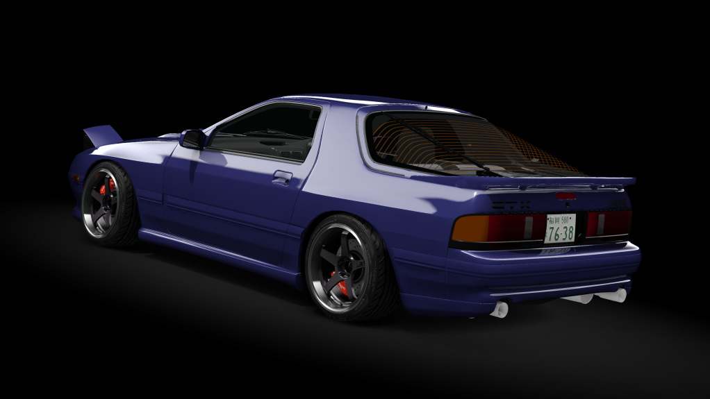 Mazda RX-7 FC3S Mau5tang Pack 3.0, skin 1_brave_blue_mica