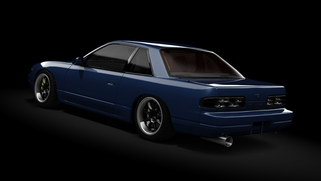 Nissan Silvia PS13 Mau5tang Pack 3.0, skin onyx blue