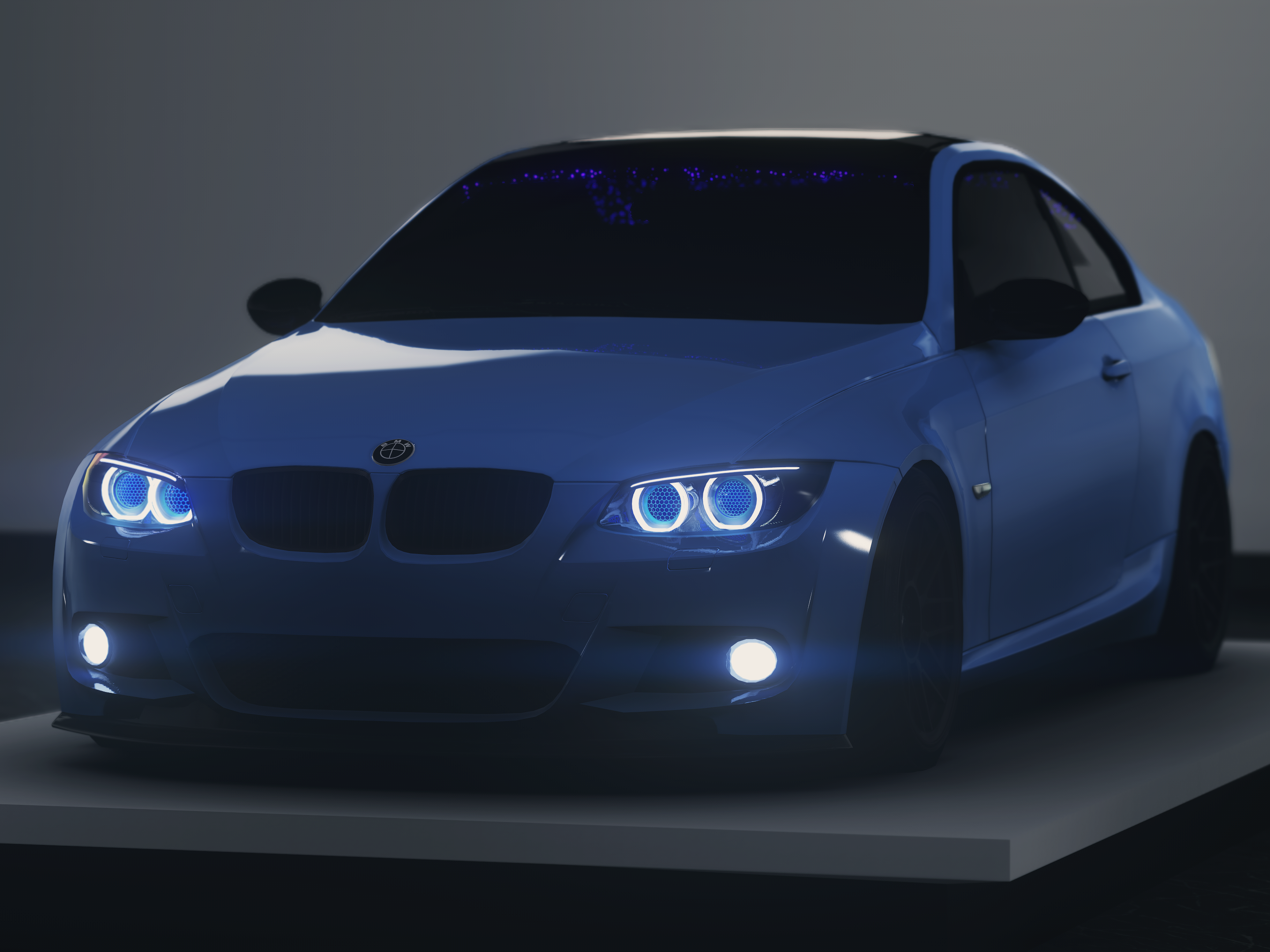 BMW 335i E92 2010 Single Turbo | Prvvy, skin 12 BMW Individual Frozen Portimao Blue metallic