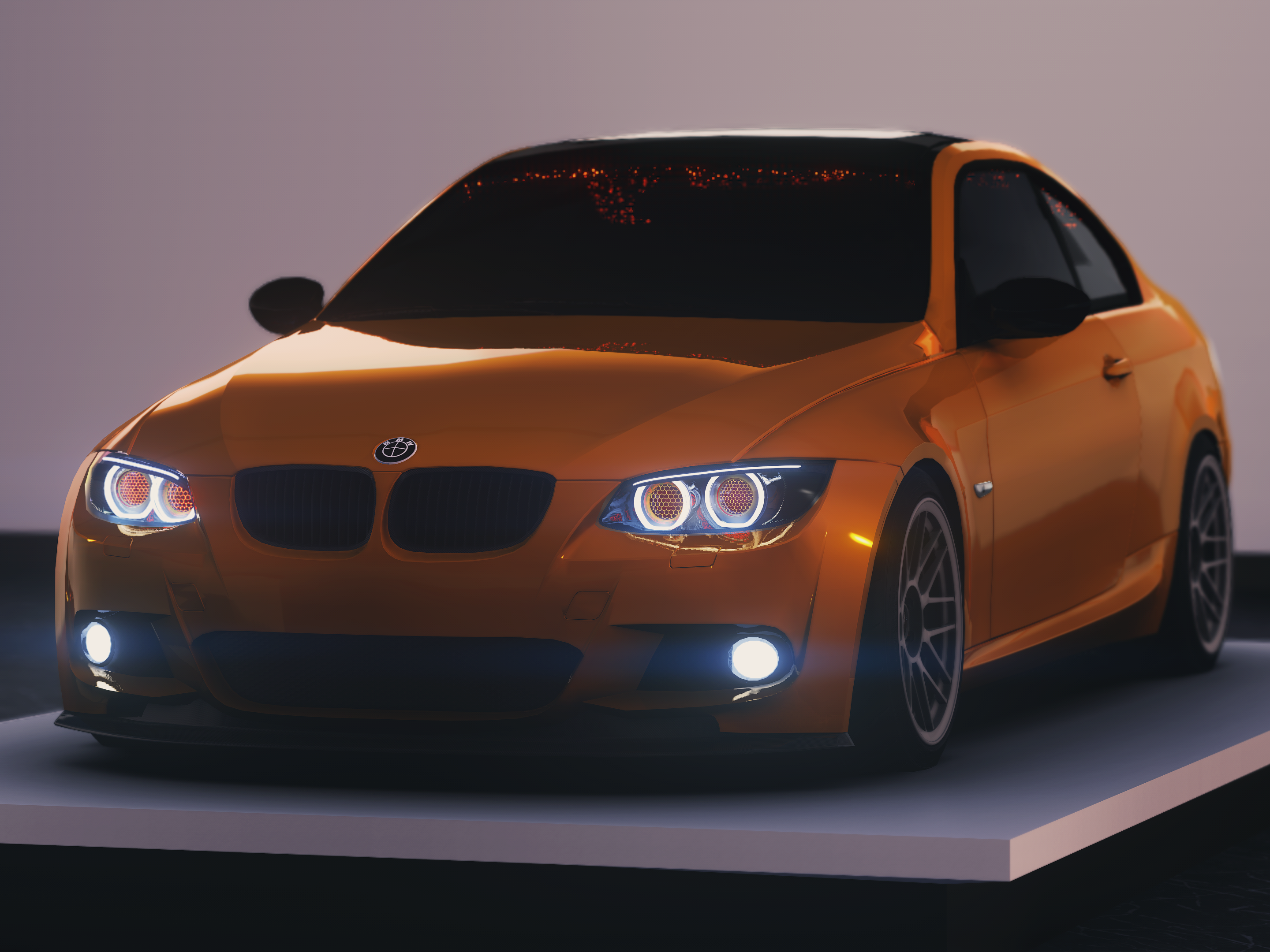 BMW 335i E92 2010 Single Turbo | Prvvy, skin Race Yellow