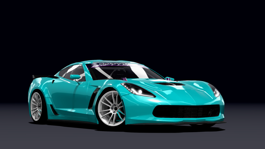 SRDL Pro Chevrolet Corvette C7, skin 5_cyan