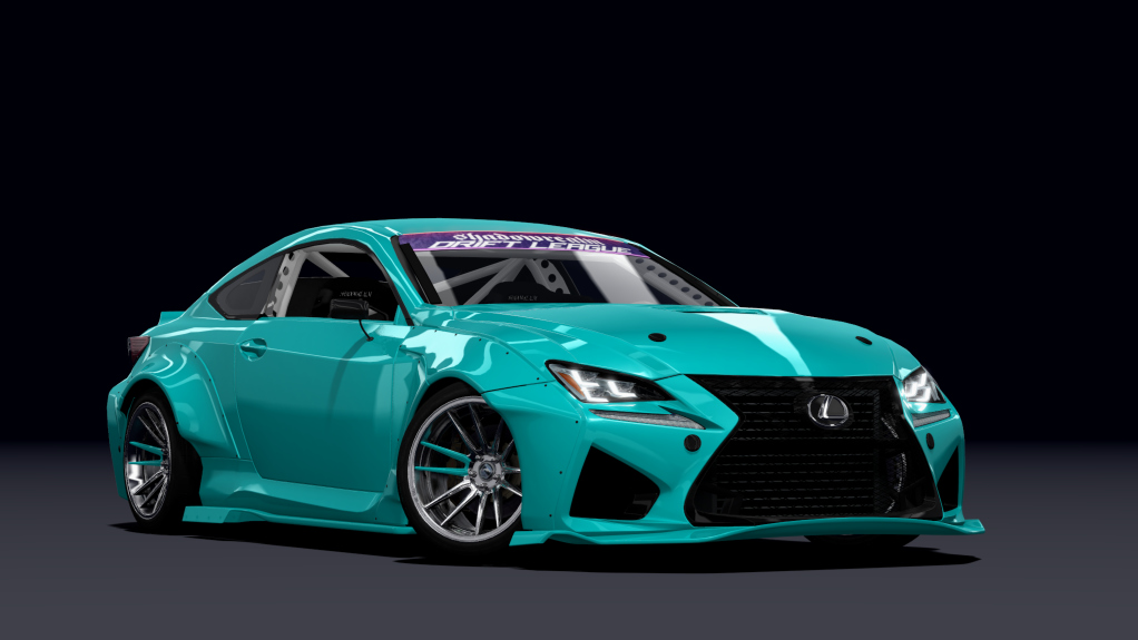 SRDL Pro Lexus RCF, skin 5_cyan