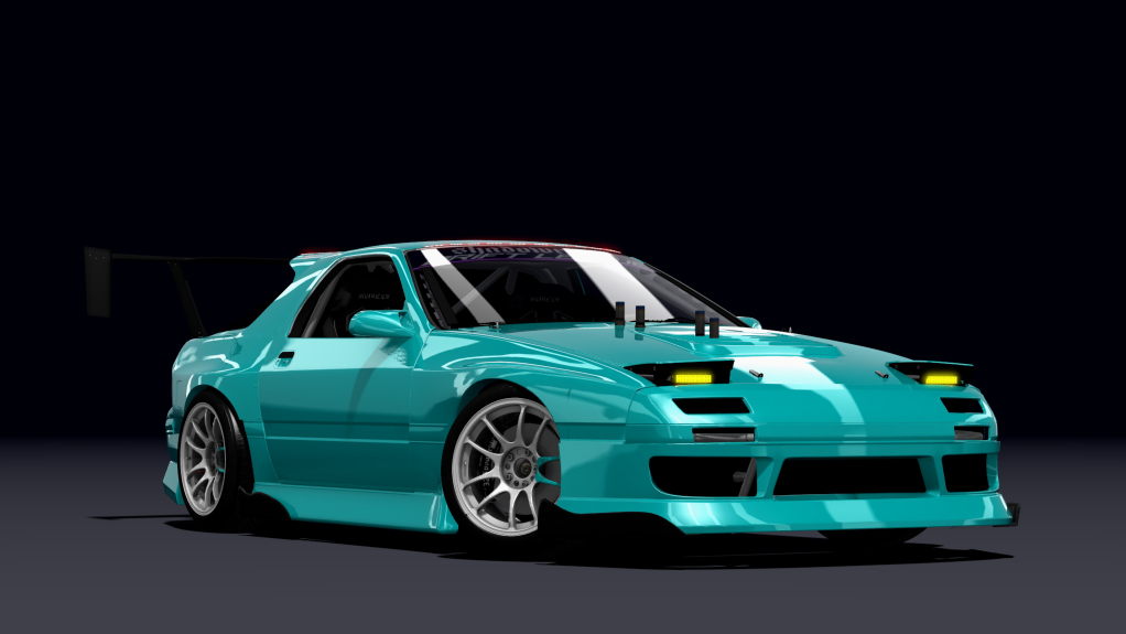 SRDL Pro Mazda RX7 FC, skin 5_cyan